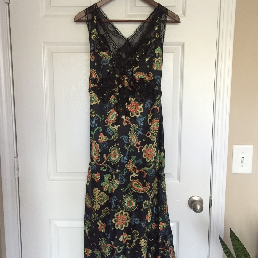 Kate Moss for Topshop Black Lace Floral Dress, NWT
